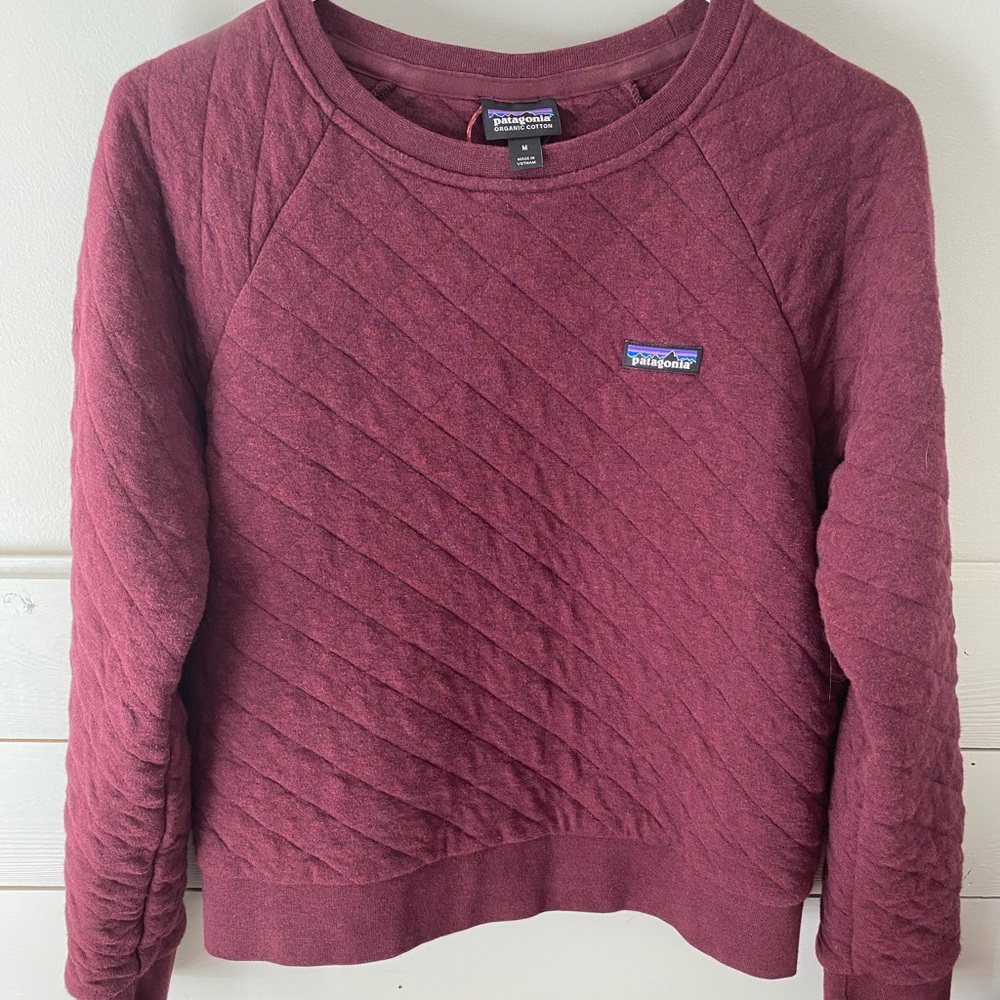 Maroon Patagonia Pull over Sweatshirt